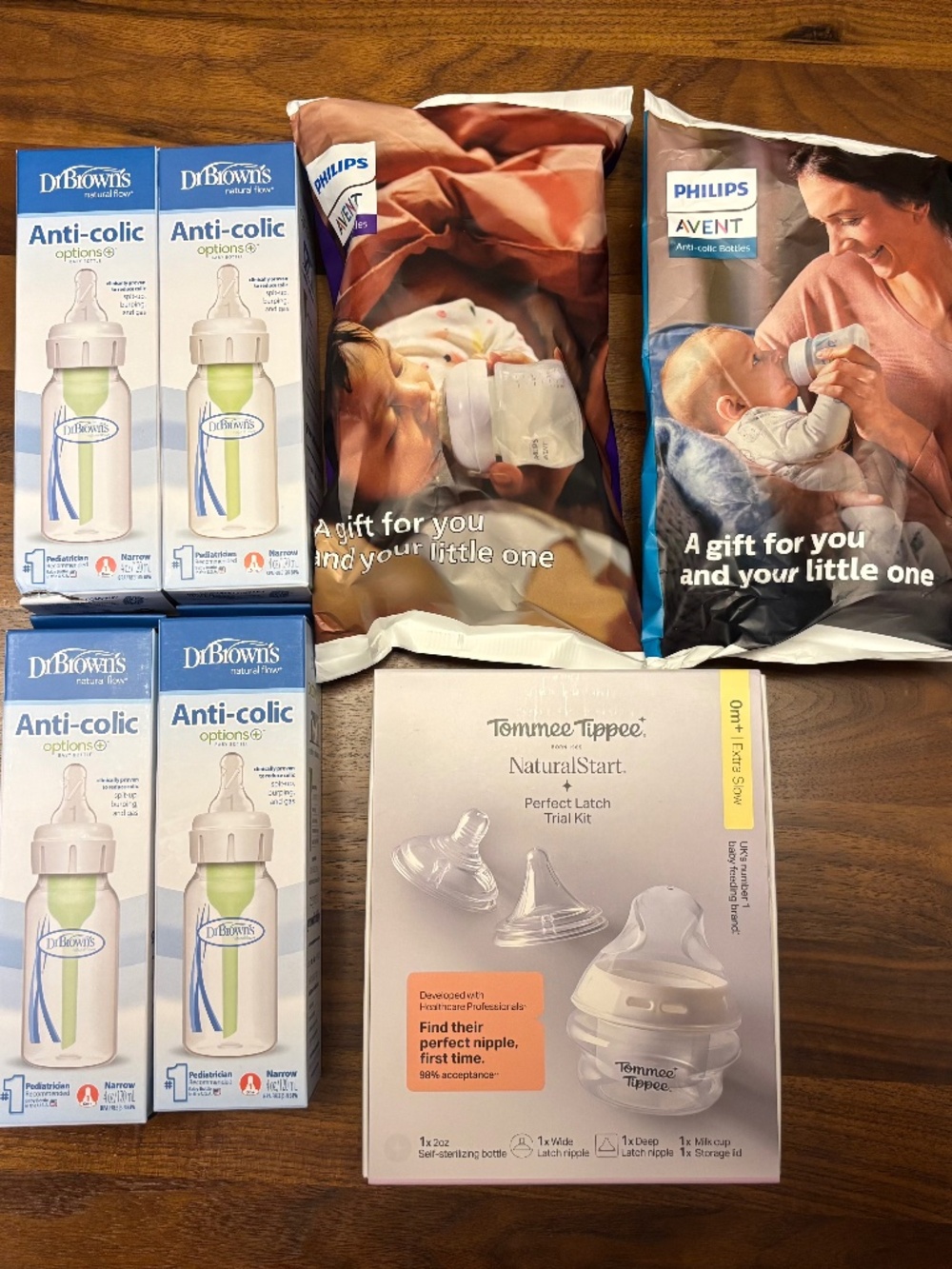 NEW Bottles, Pacifiers, Wipes, & New Mom supplies